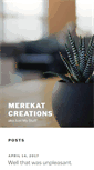 Mobile Screenshot of merekatcreations.com